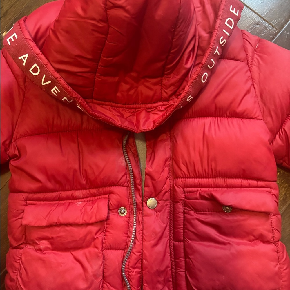 Mayoral Bright Red Kids Puffer Jacket